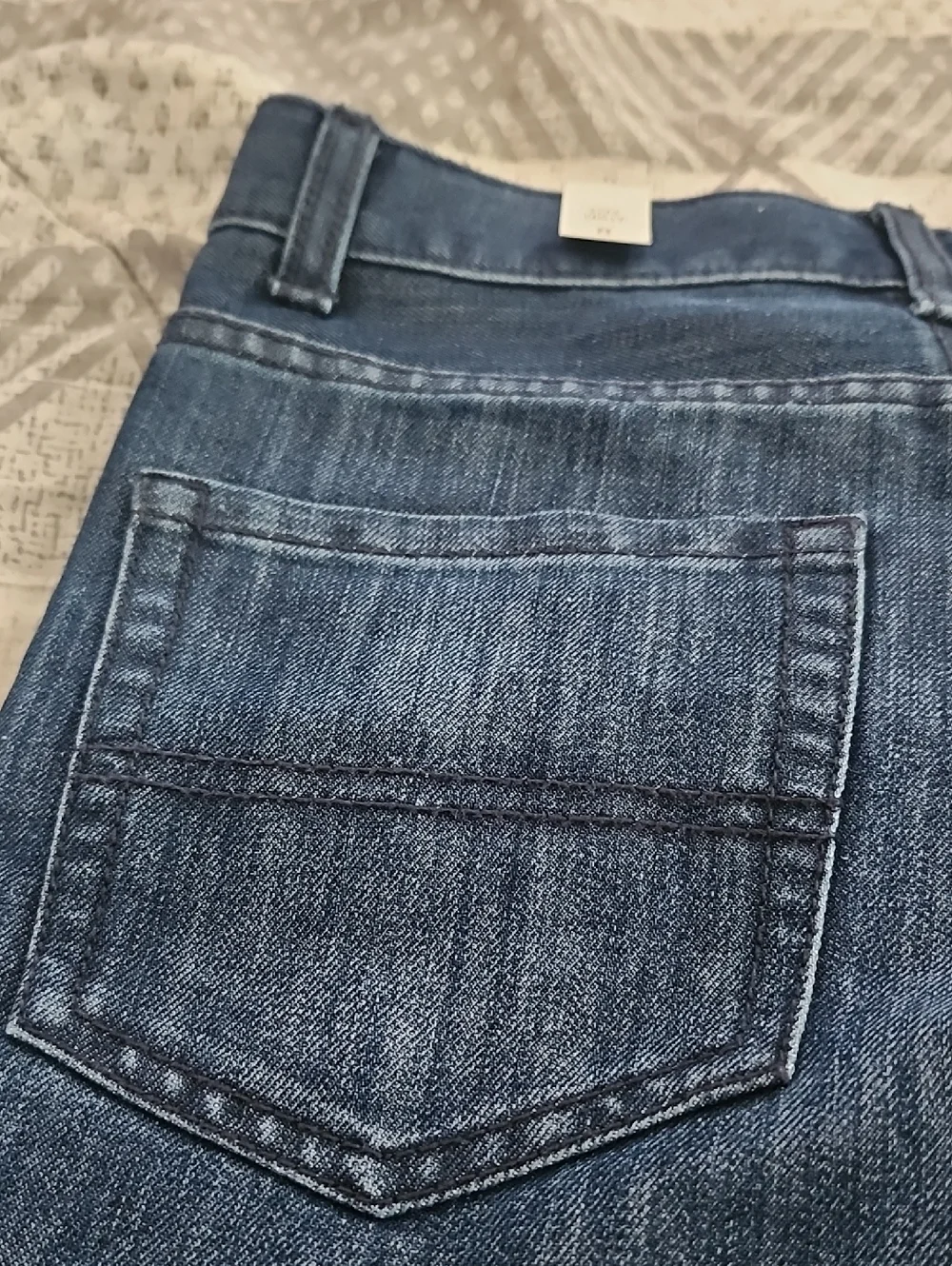 NWT! The Children's Place Boys Dark Blue Washed Denim Bermuda Shorts, Size: 8